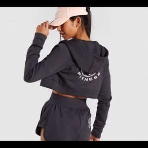 Gymshark Legacy Fitness Crop Zip Hoodie